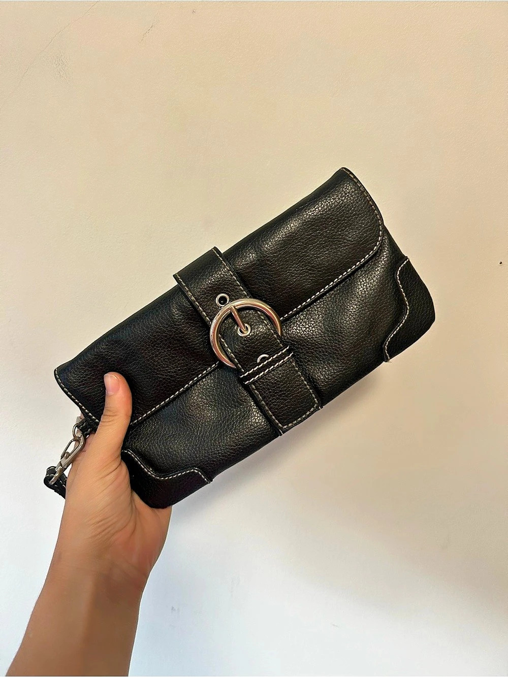 Bath & Body Works Y2K style Wristlet Wallet in Black Like New